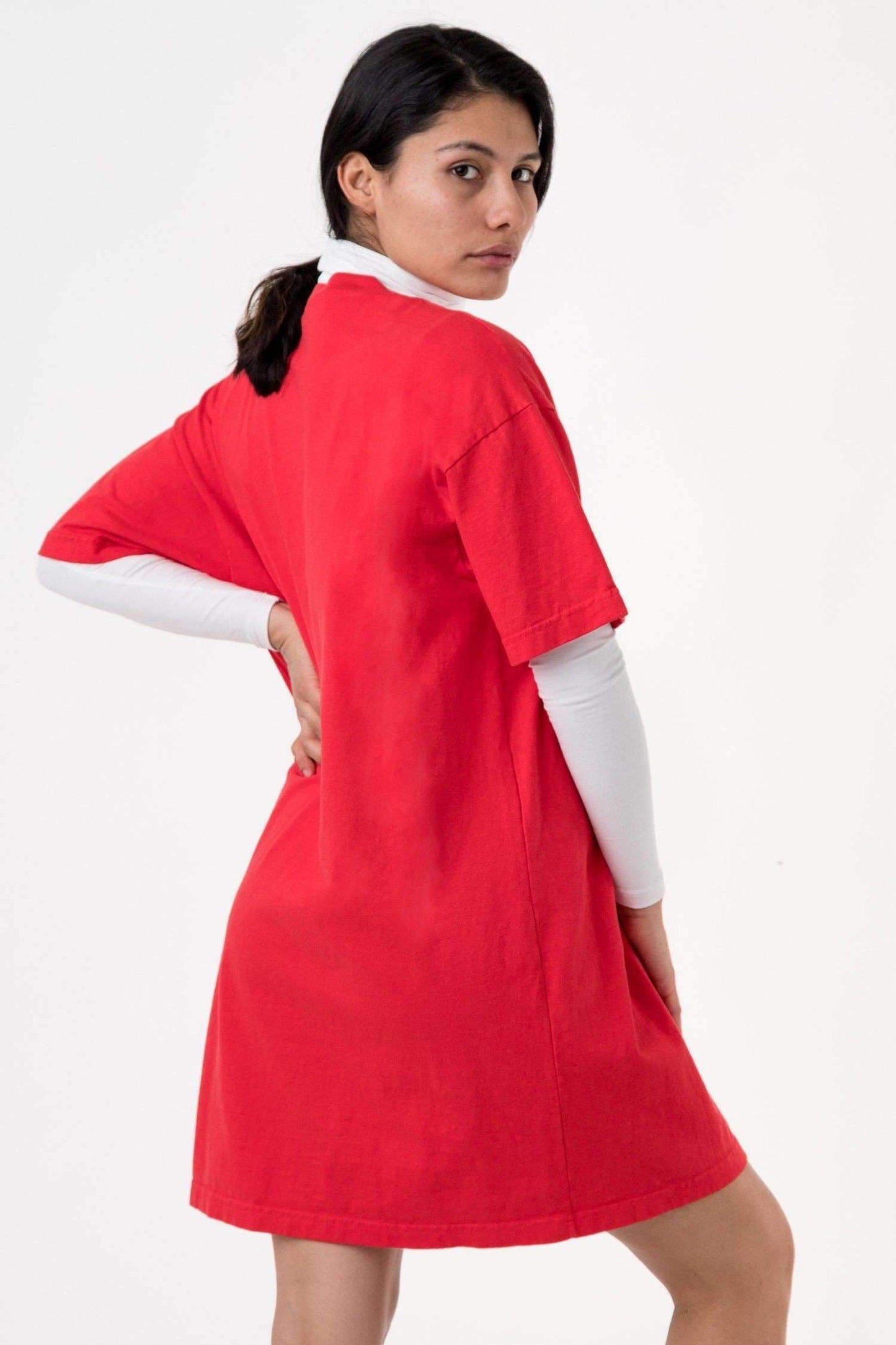 1431GD - Garment Dye Oversized T-shirt Dress