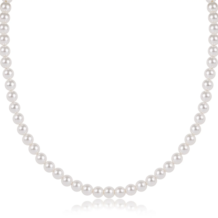 17" Choker Classic Pearl 5mm Bead Necklace