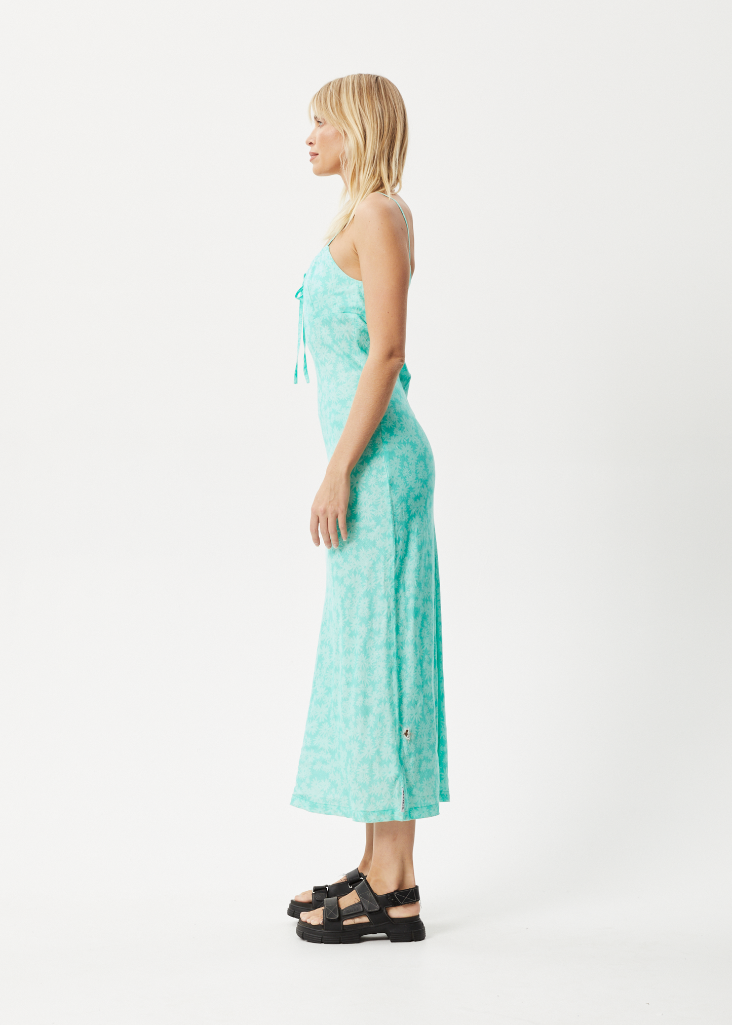 AFENDS Womens Benny - Maxi Dress - Jade Daisy