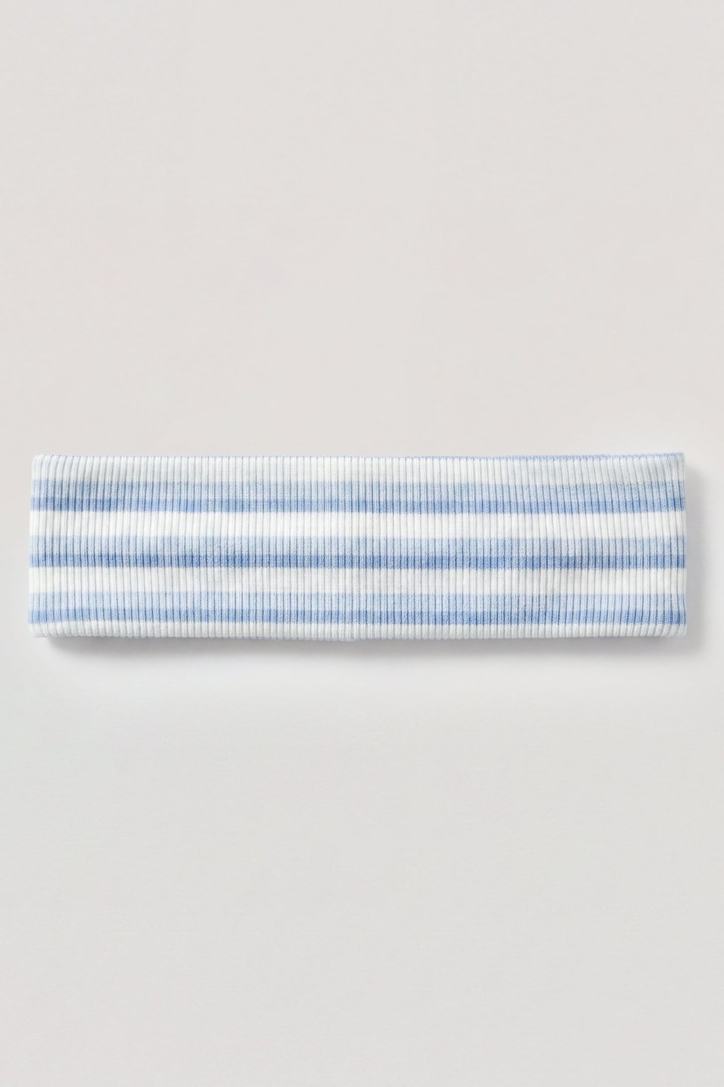Ribbed Jersey Headband in Blue Stripe