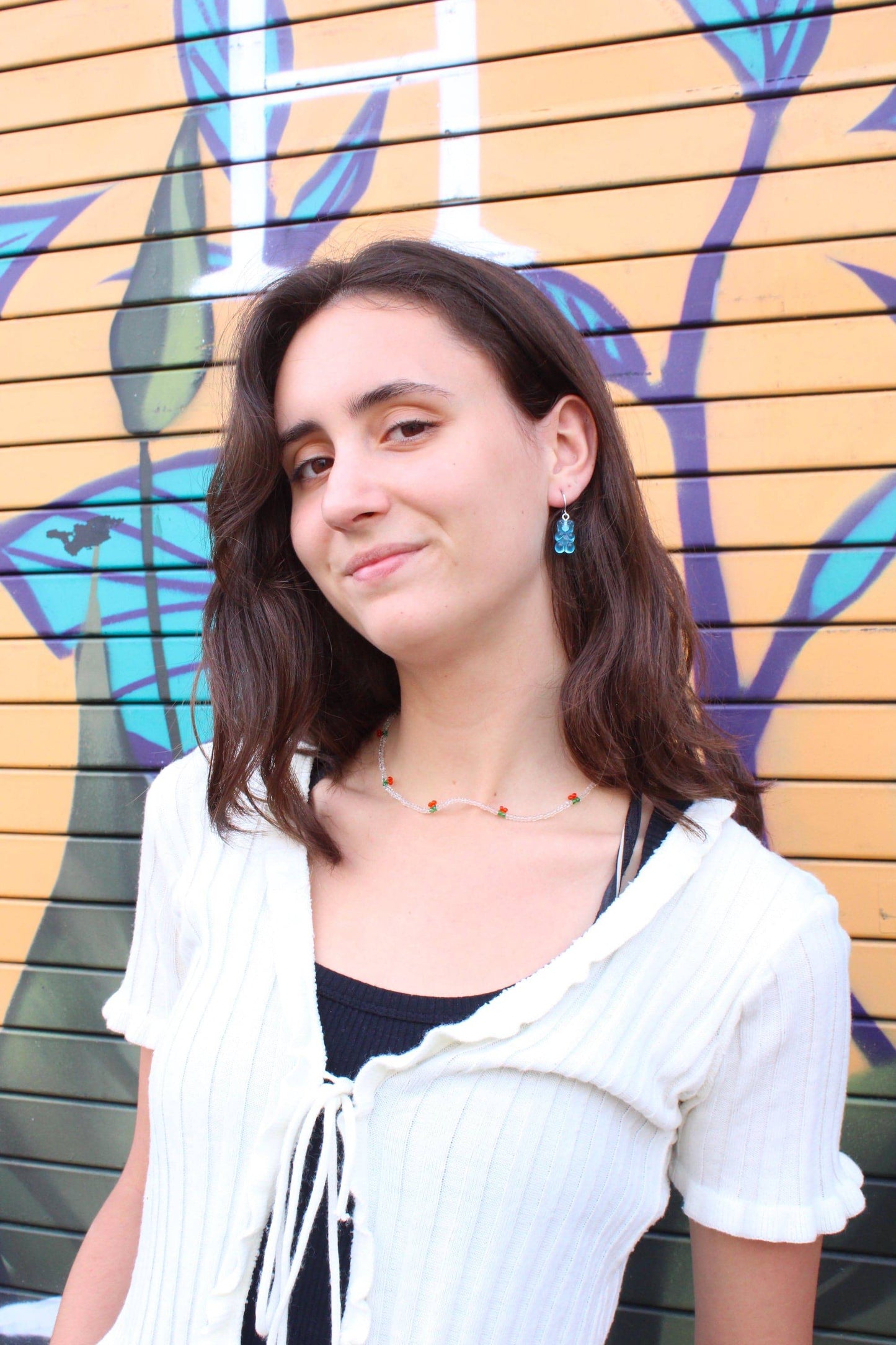 Strawberry Gummy Bear Earrings