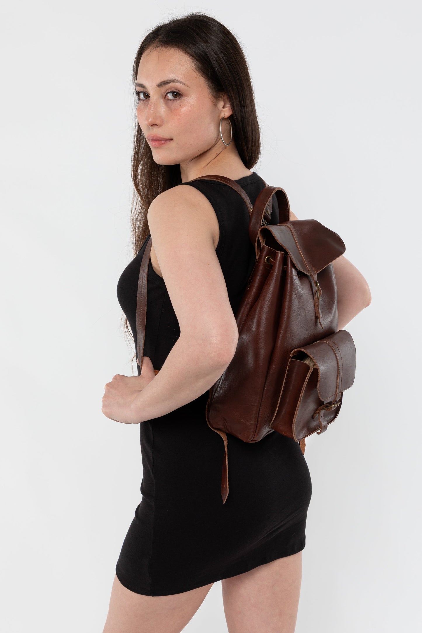 RLH3446 - The Unisex Leather Knapsack