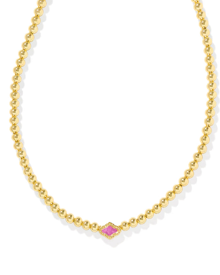 Abbie Beaded Necklace Azalea Illusion Gold