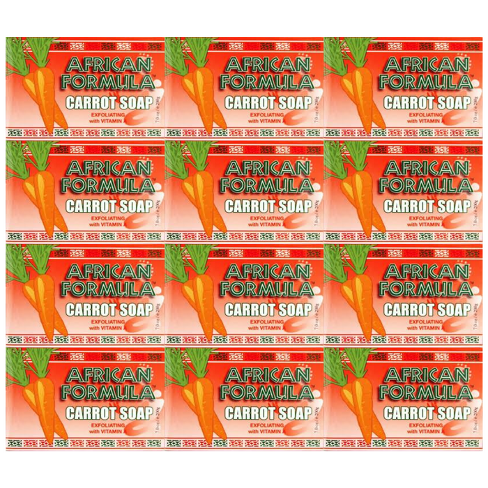 African Formular Carrot Soap 3 oz / 85 g (6 PACK) African Formula