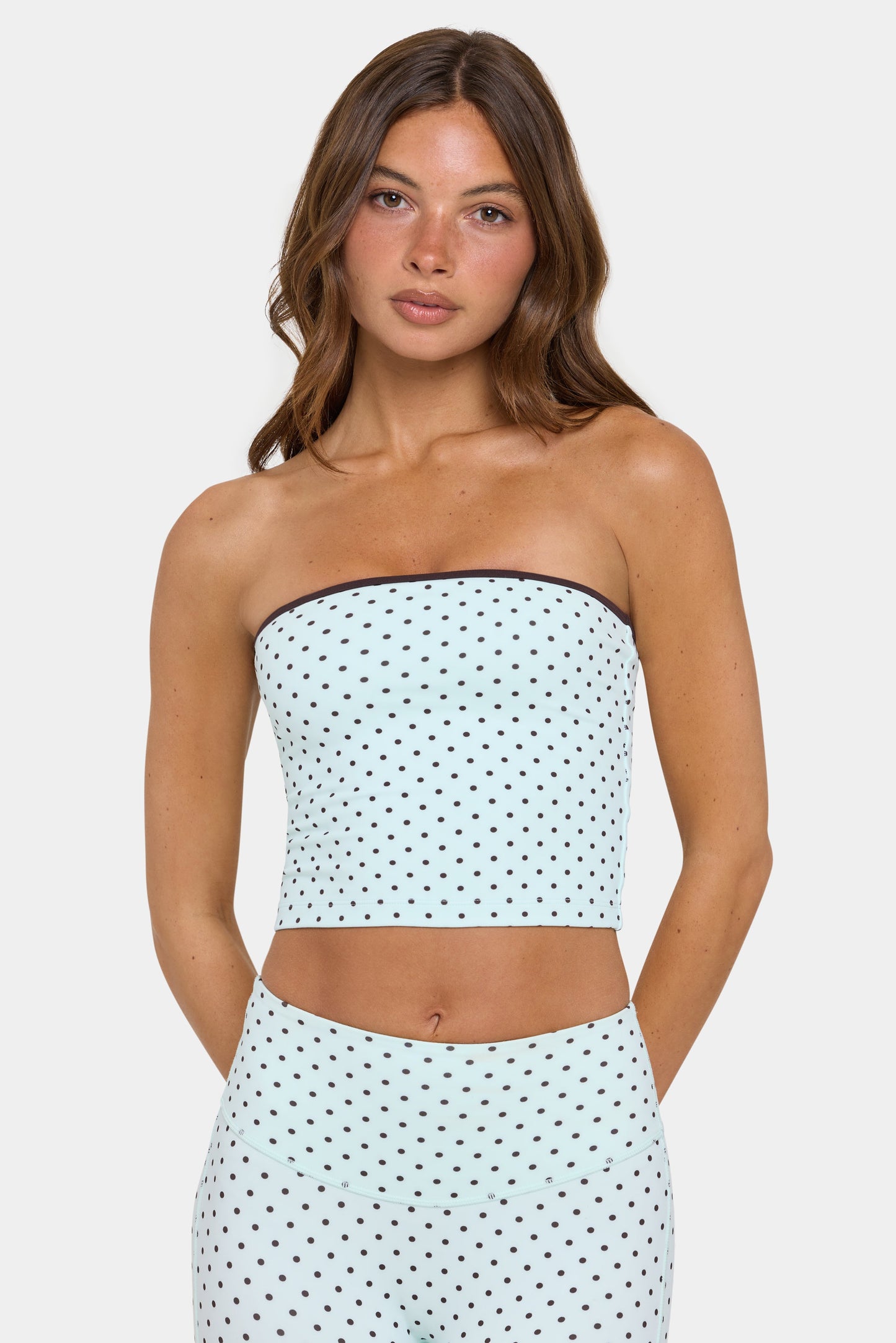 Soft Active Bandeau Top in Mint Chip