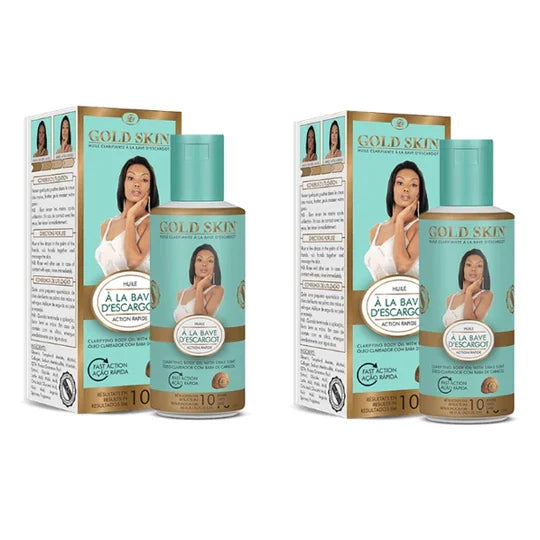 Gold Skin Body Oil With Caviar Pearl 70ml (Pack of 2) Gold skin