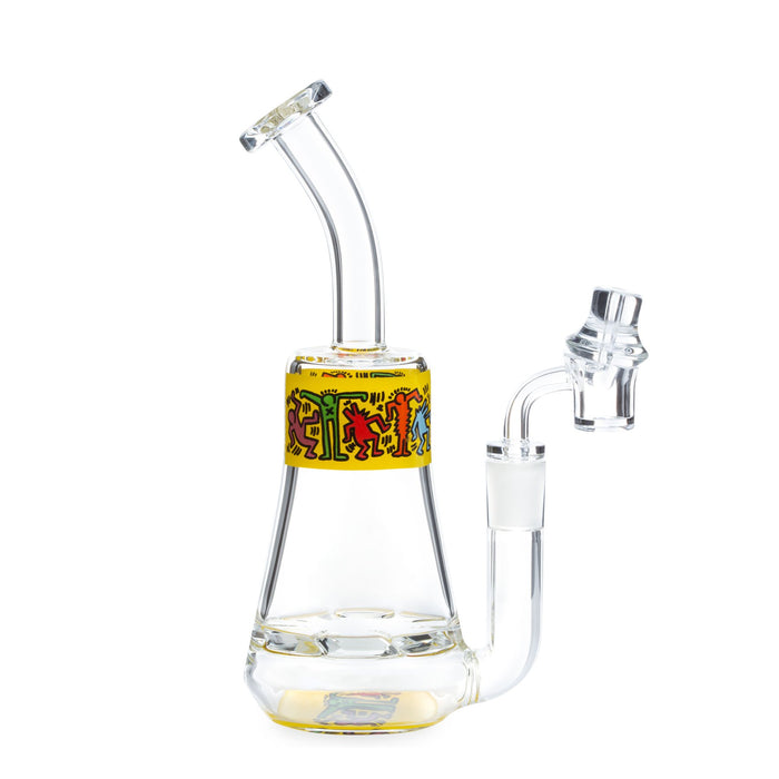 keith haring dab rig yellow