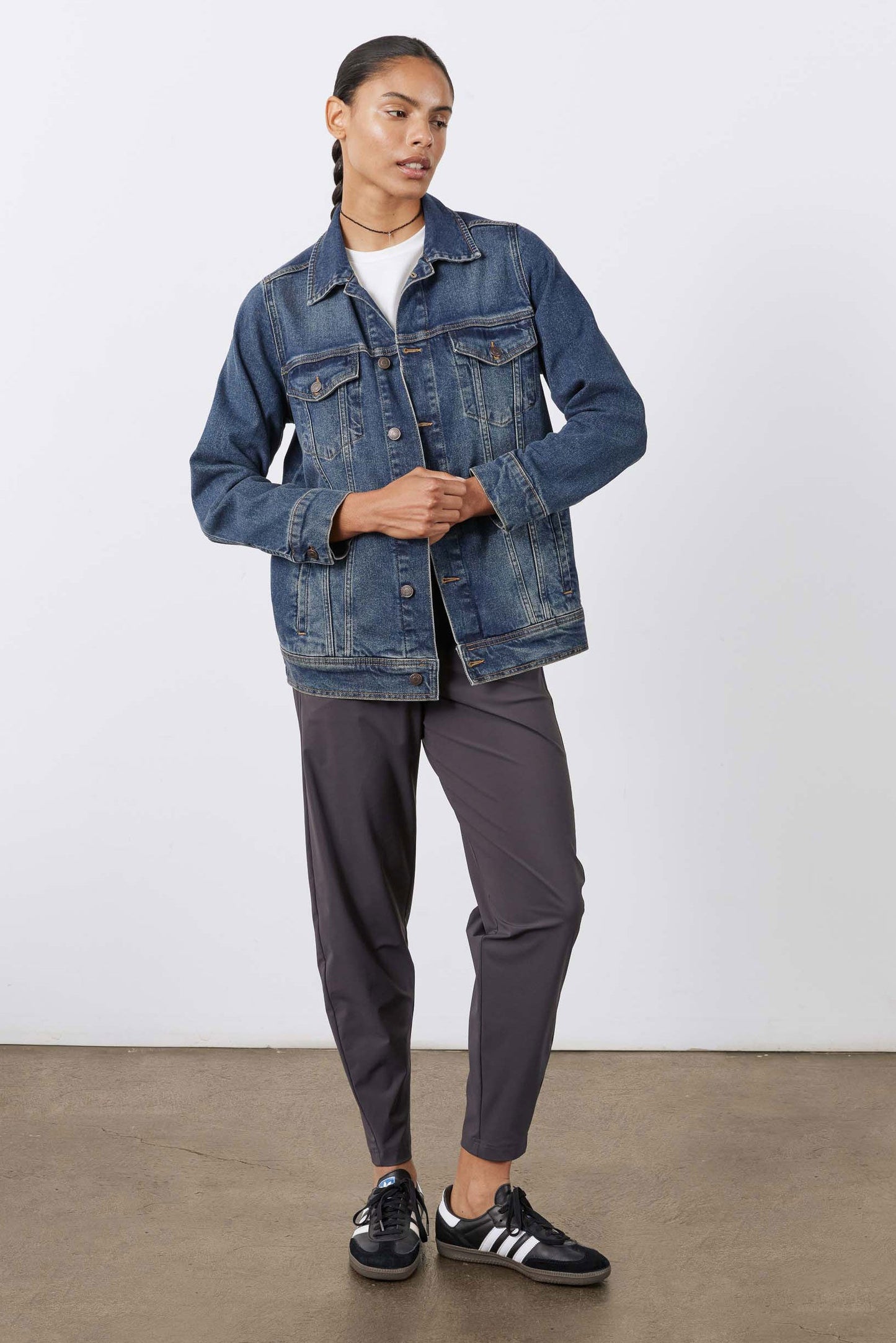 Long Line Denim Jacket