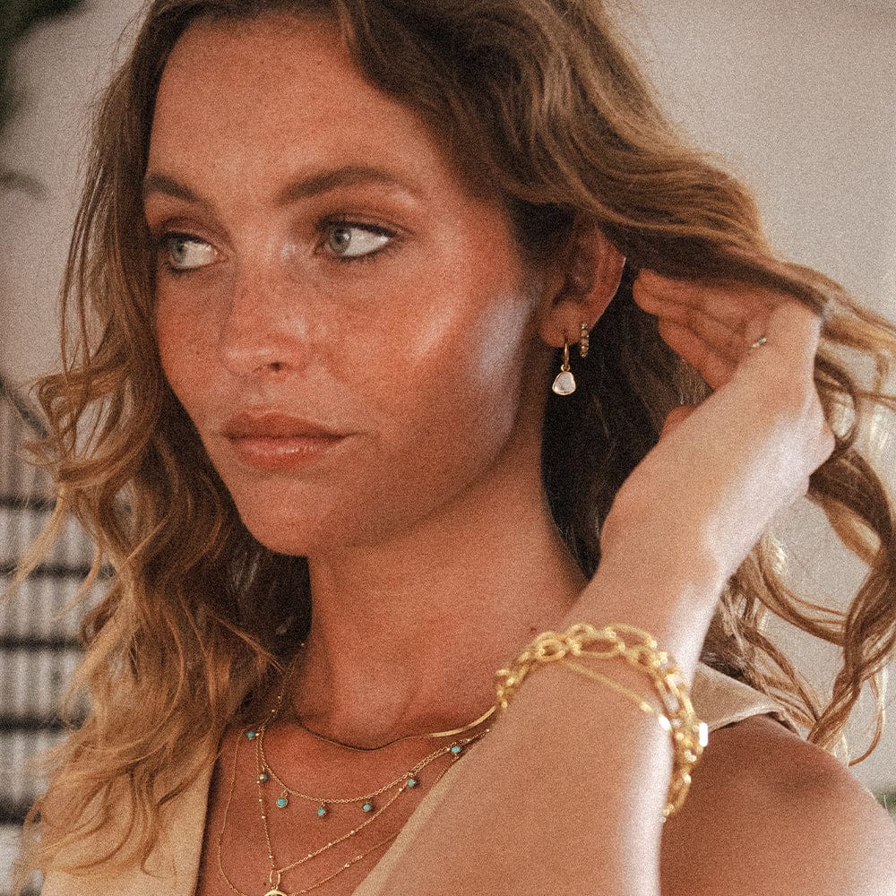 Mother of Pearl Layering Set 18ct Gold Plate