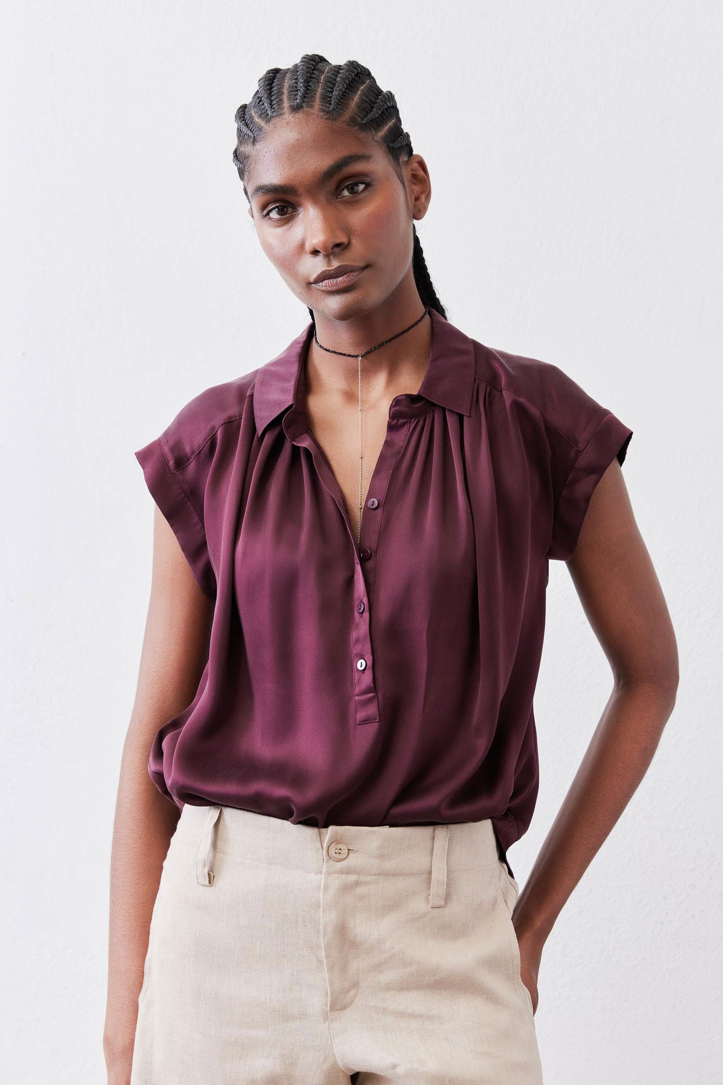 The Nonchalant Oversized Silk Blouse