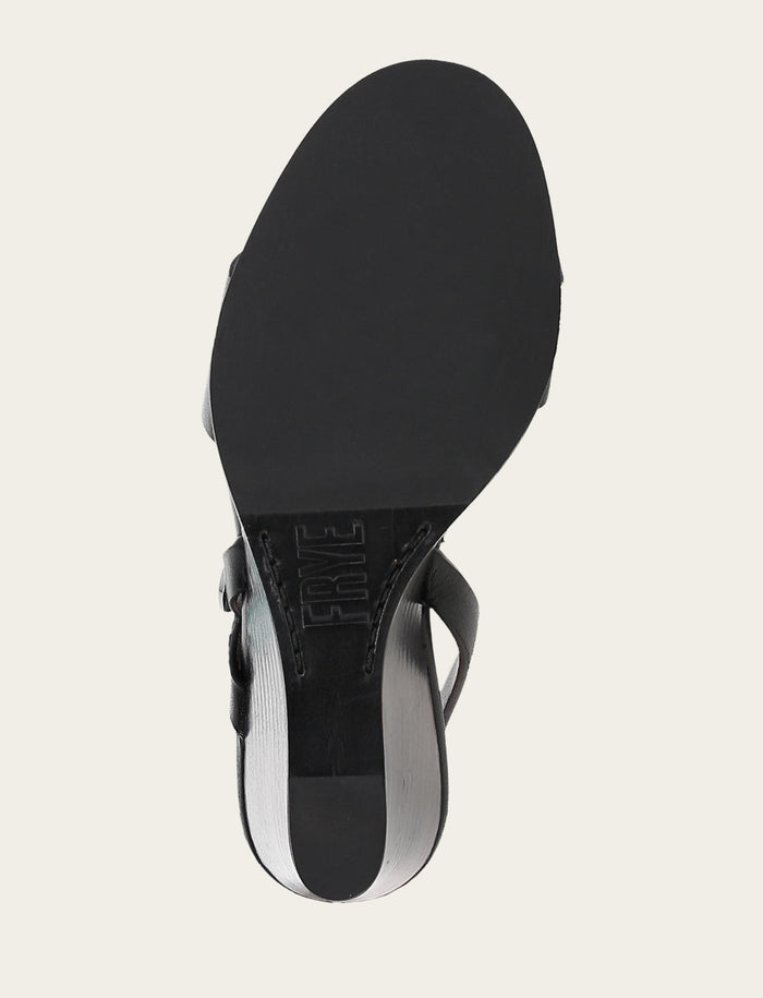 Rachel Buckle Sandal - Black - Sole