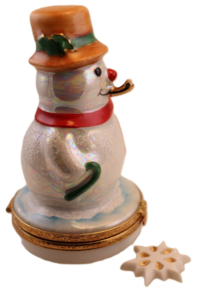 SKU# 3652 - Snowman with gold pipe