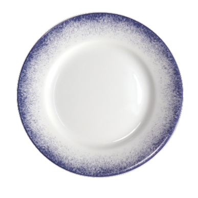 SKU# B160-REC20830 - Blue Fire Bread & Butter Plate - Shape Recamier - Size: 6.25"