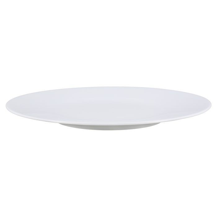 SKU# B320-COU00001 - Coupe White Pres Plt - Shape Coupe - Size: 12.6"