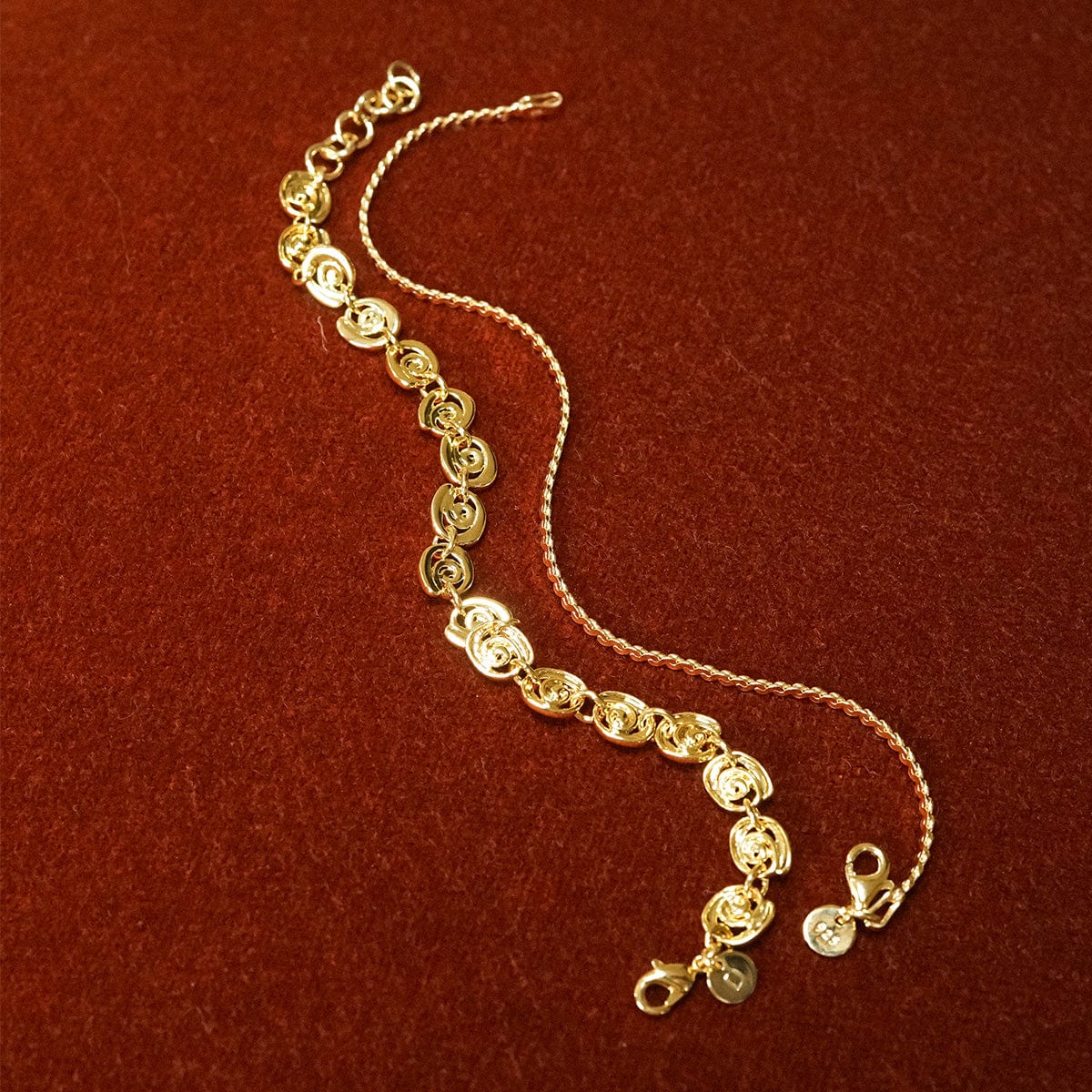 Sol Bracelet Layering Set 18ct Gold Plate