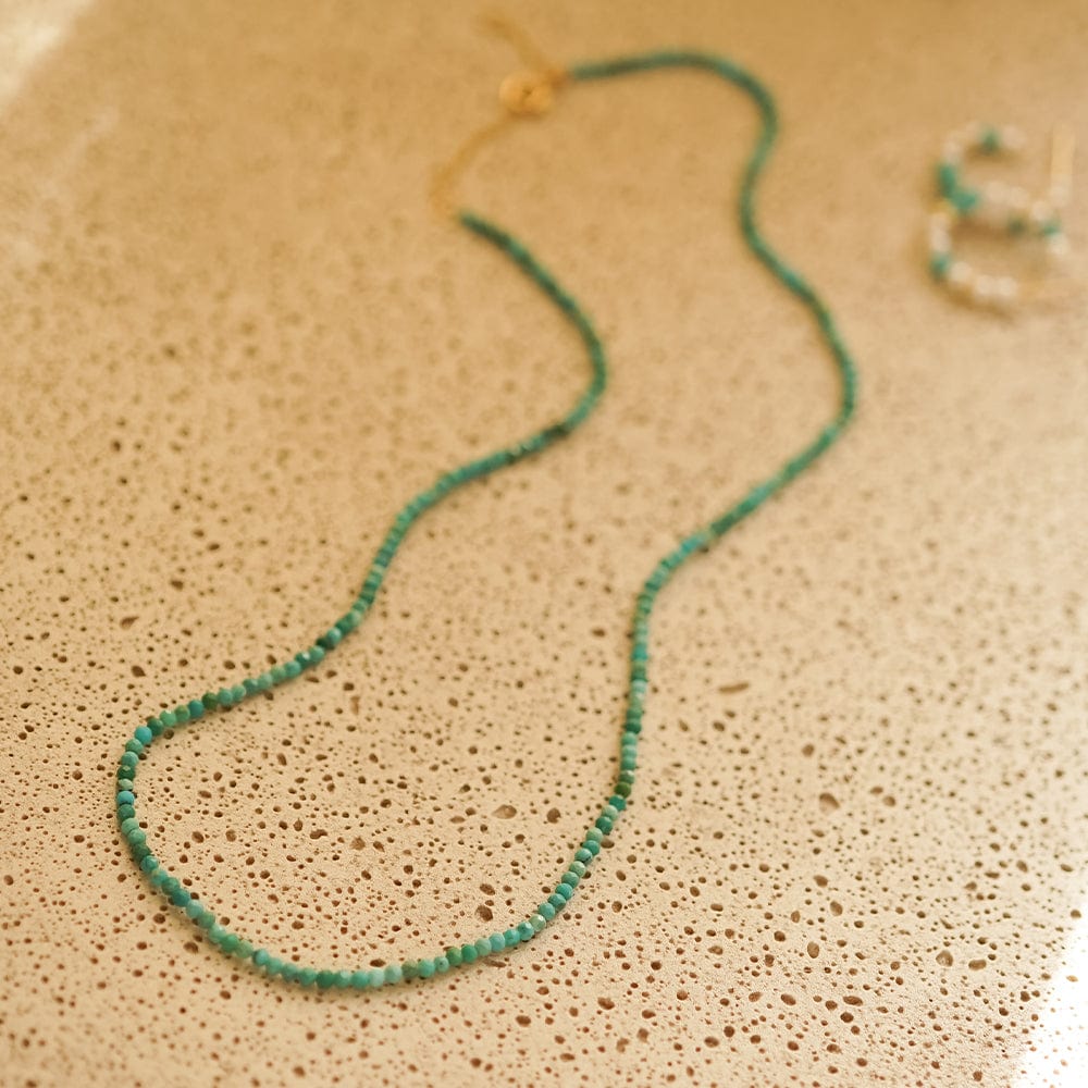 Turquoise Mini Beaded Necklace
