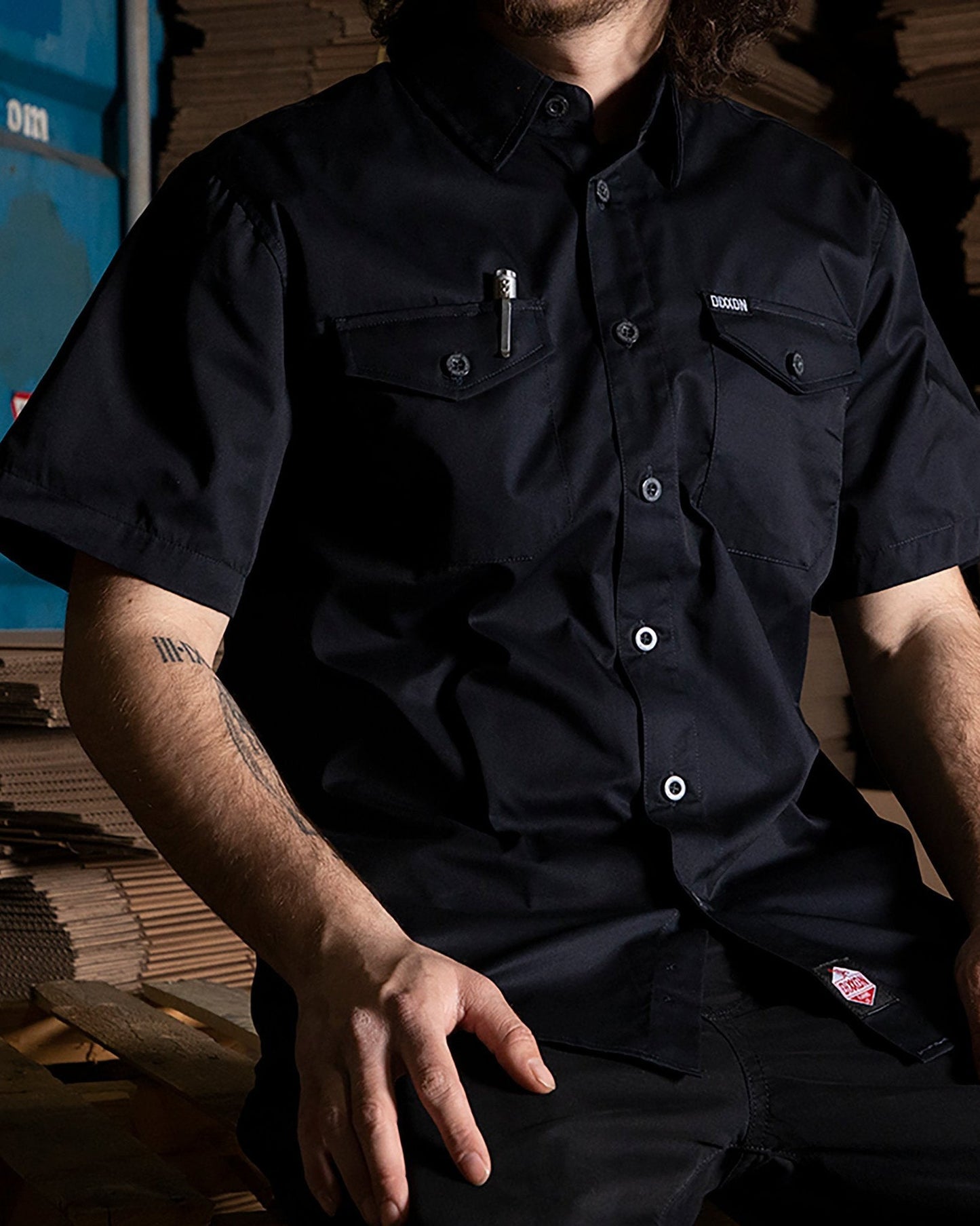 WorkForce Short Sleeve Work Shirt - Navy
