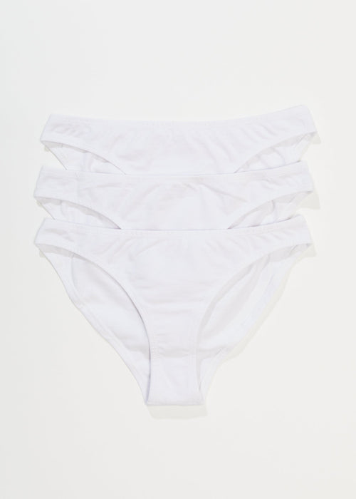 AFENDS Womens Lolly - Bikini Briefs 3 Pack - White
