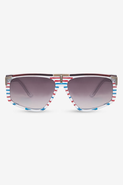 SGVN144 - Multi Stripe Vintage Sunglasses