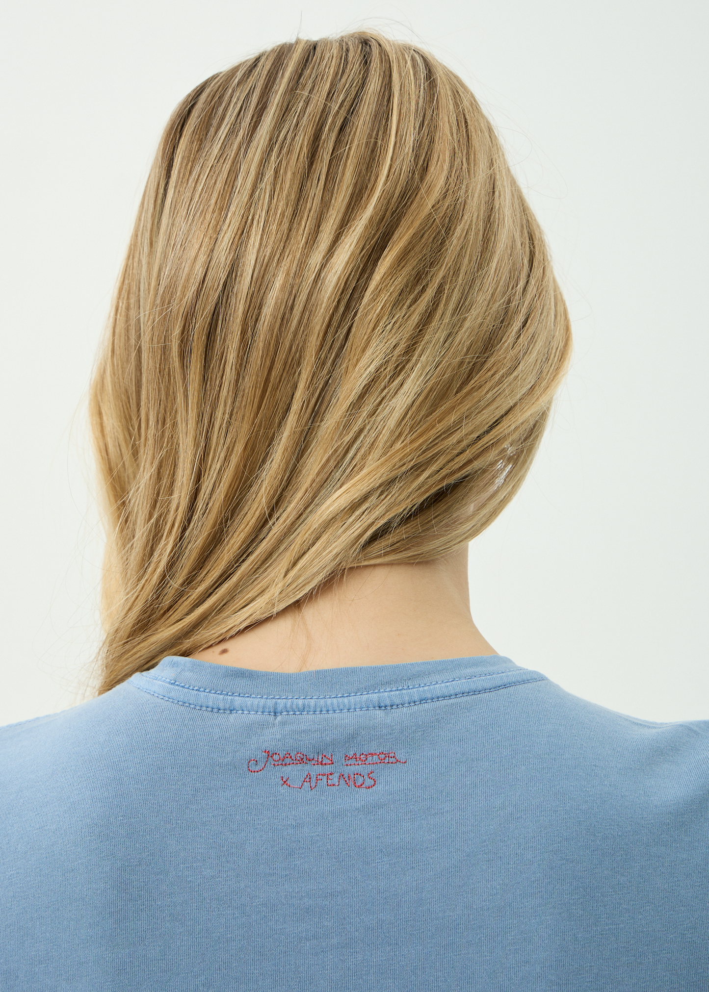AFENDS Womens Romantics - Baby Tee - Slate Blue
