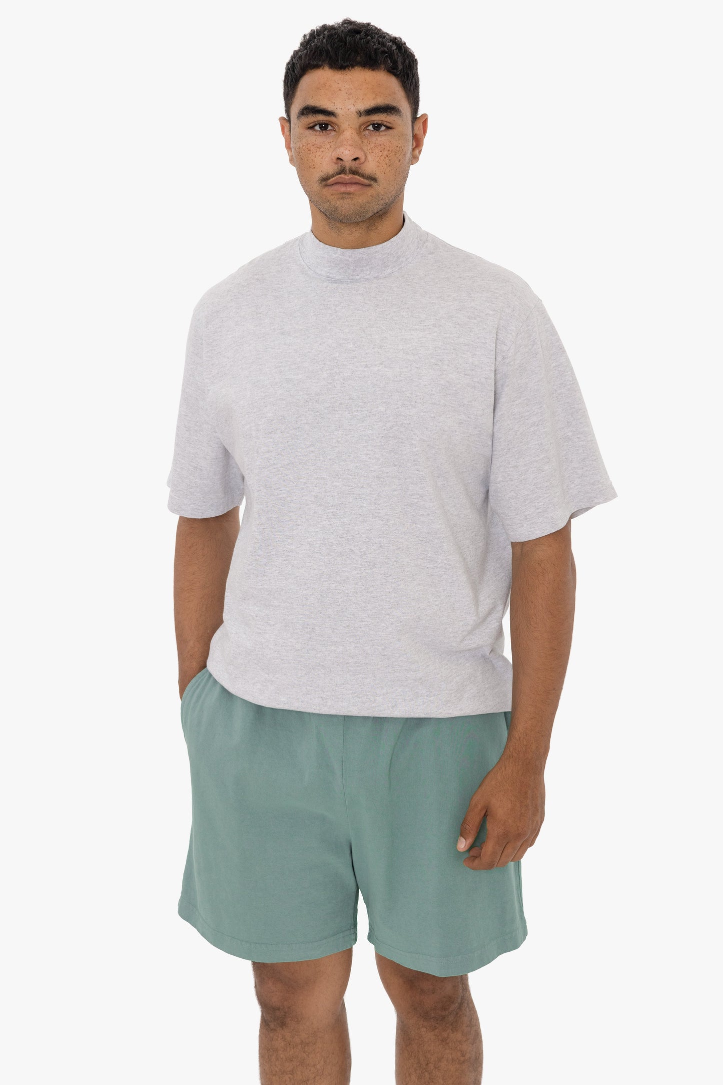 1242GD - Heavy Jersey Garment Dye Gym Shorts