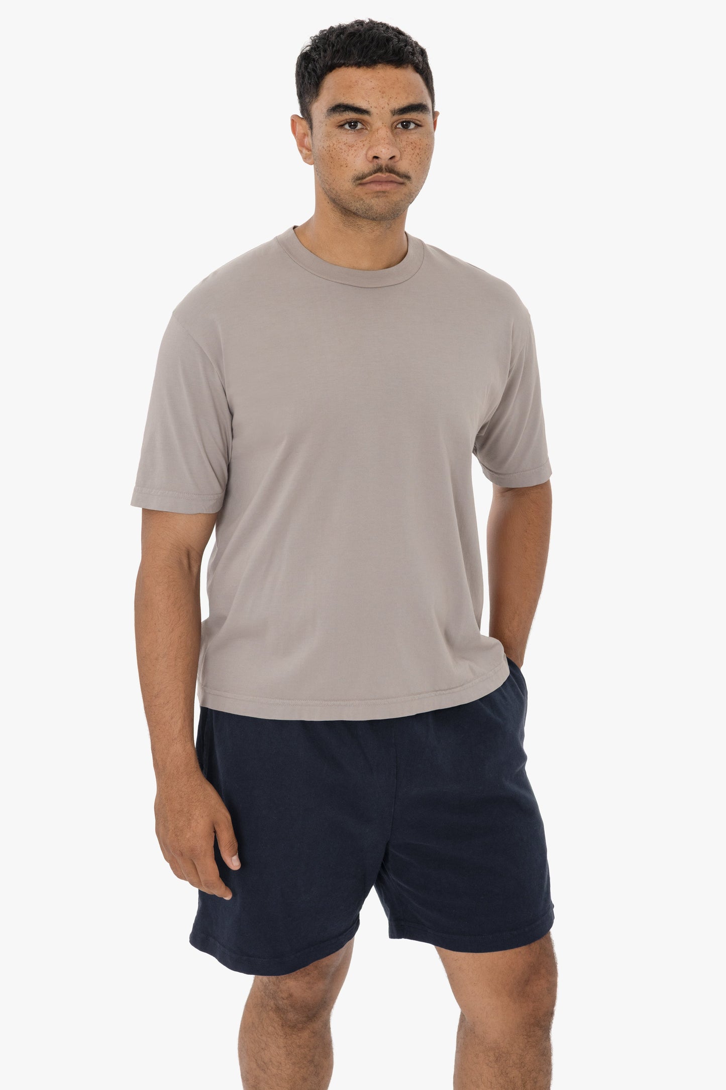 1242GD - Heavy Jersey Garment Dye Gym Shorts