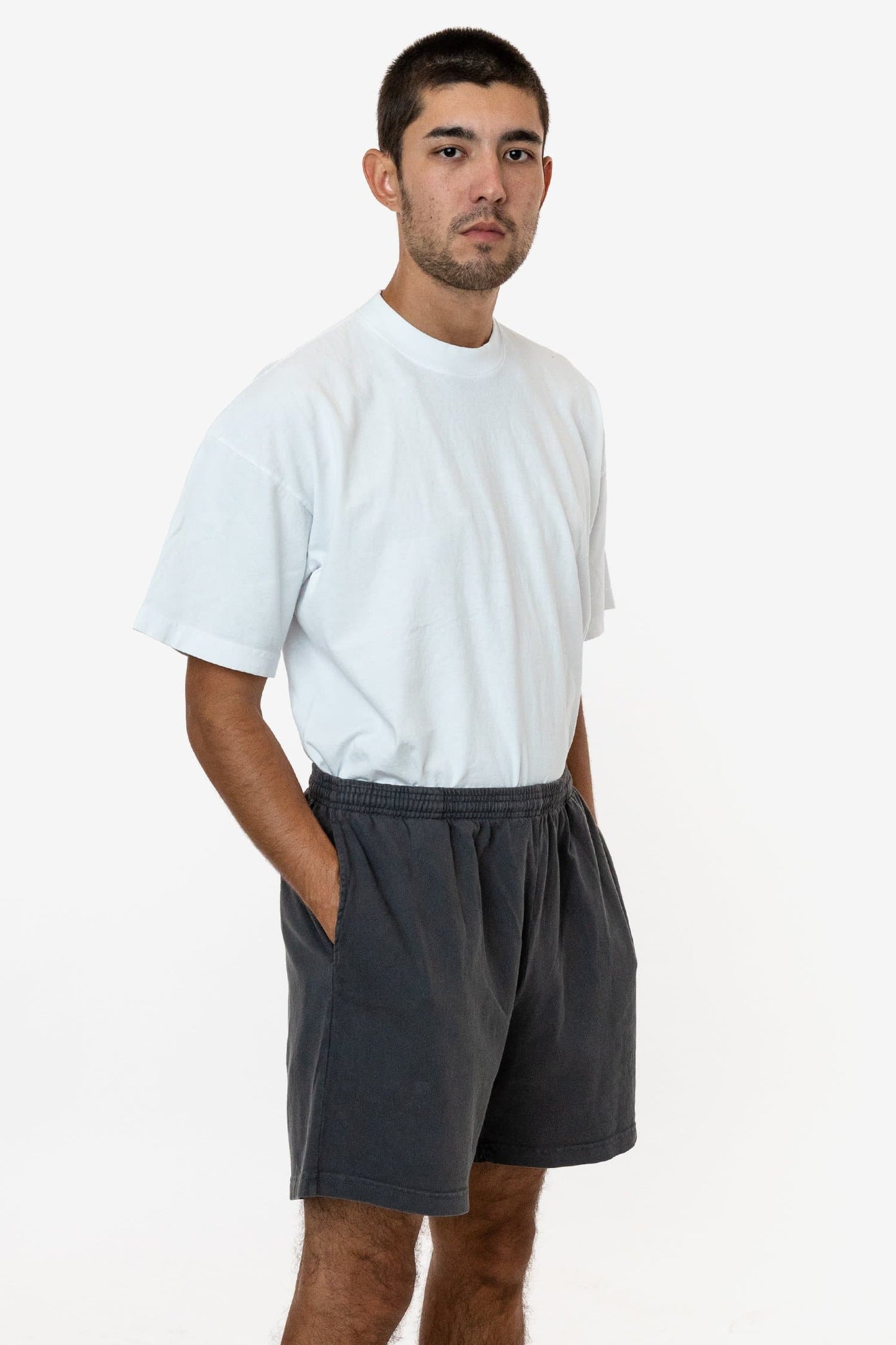 1242GD - Heavy Jersey Garment Dye Gym Shorts