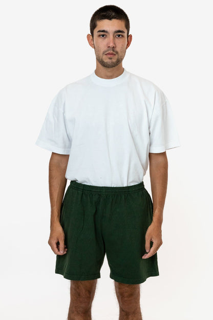 1242GD - Heavy Jersey Garment Dye Gym Shorts