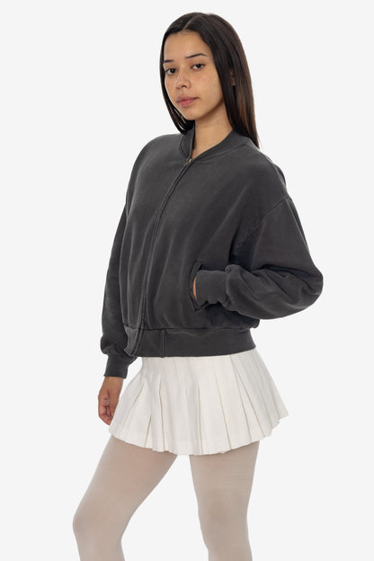 ALP375GD - Alpine Fleece Zip Up Cropped Bomber