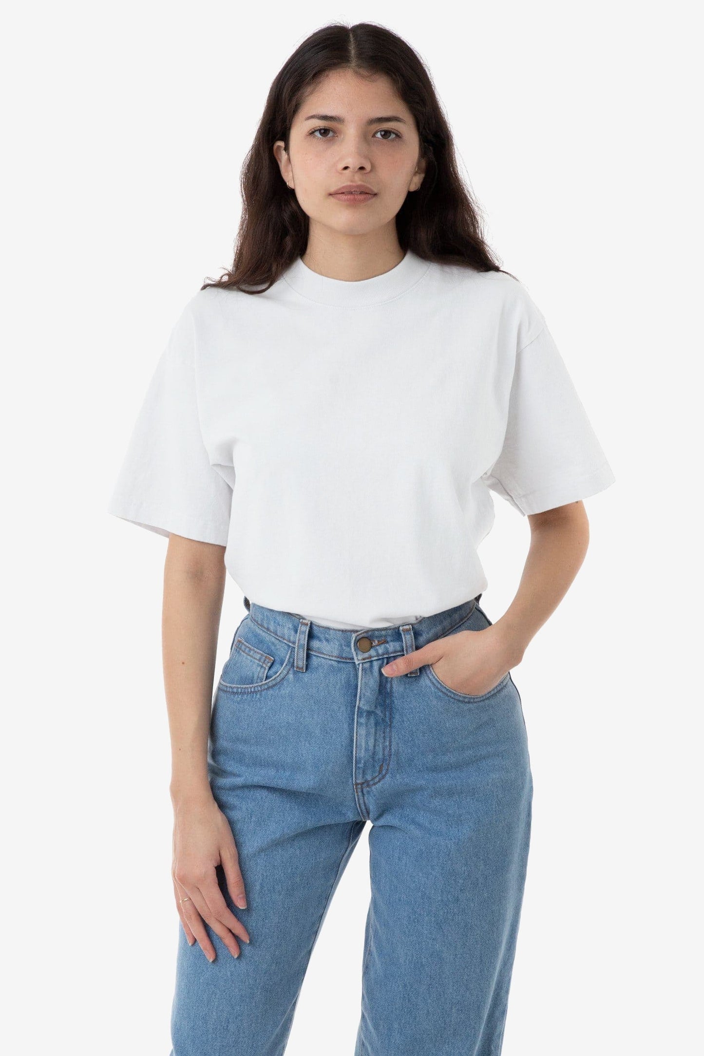 1405GD Unisex - Short Sleeve Garment Dye Mockneck T-Shirt