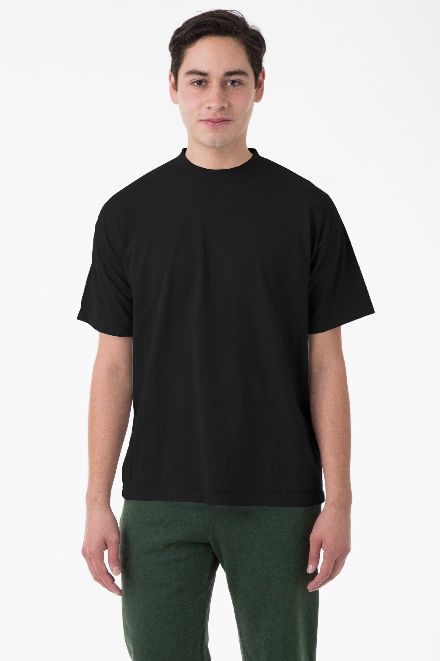 1405GD Unisex - Short Sleeve Garment Dye Mockneck T-Shirt