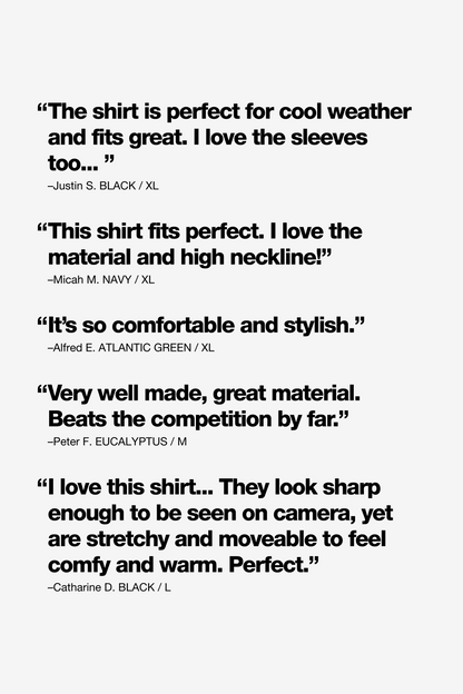 1406GD - Long Sleeve Garment Dye Mockneck T-Shirt