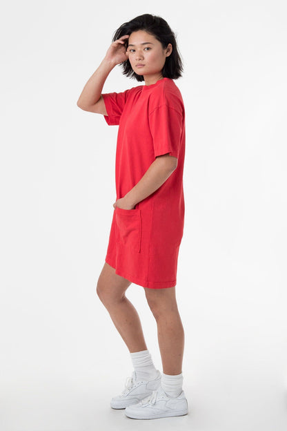 1431GD - Garment Dye Oversized T-shirt Dress