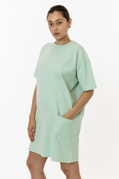 1431GD - Garment Dye Oversized T-shirt Dress