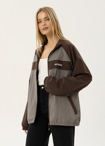 AFENDS Mens Spicy - Sports Spray Jacket - Olive