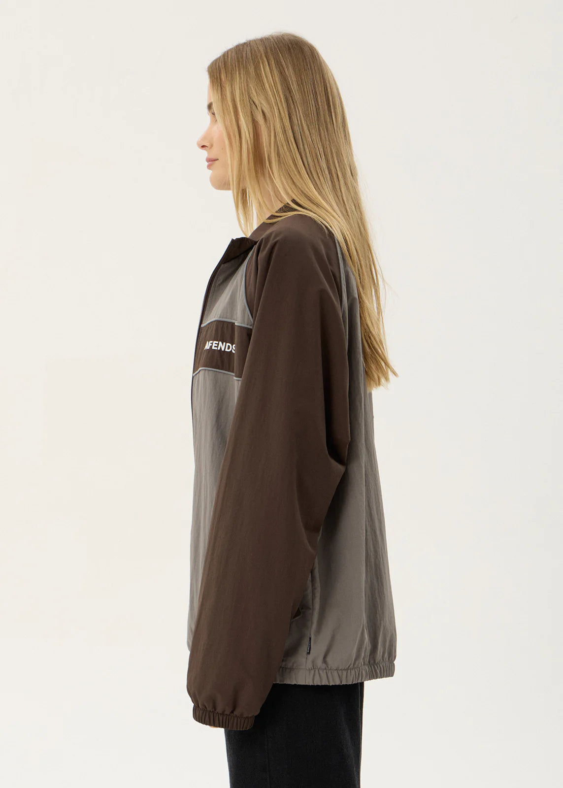 AFENDS Mens Spicy - Sports Spray Jacket - Olive