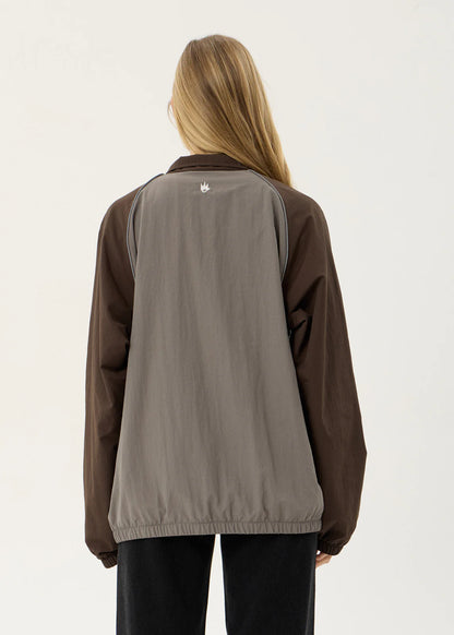 AFENDS Mens Spicy - Sports Spray Jacket - Olive