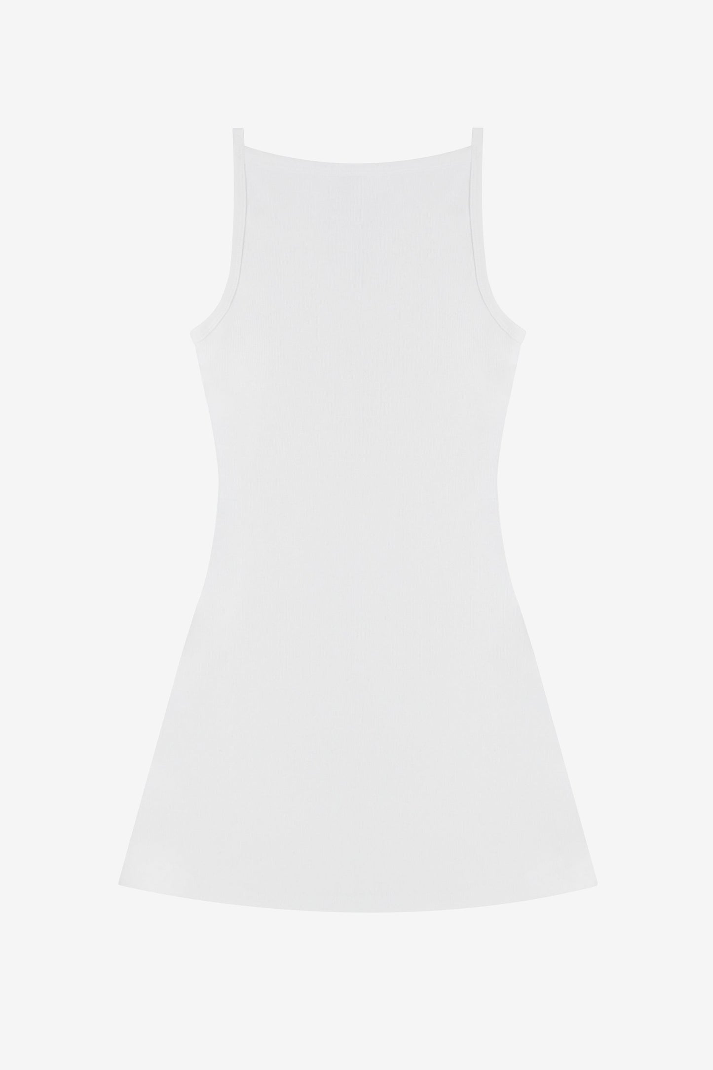 14R315 - 14/1 Rib Spaghetti Boatneck Dress