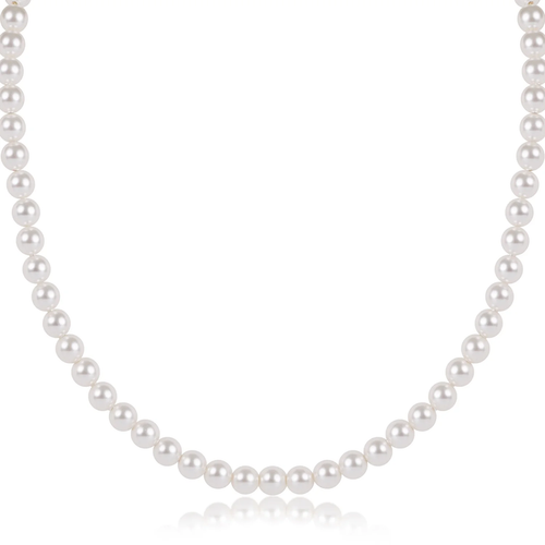 17" Choker Classic Pearl 5mm Bead Necklace