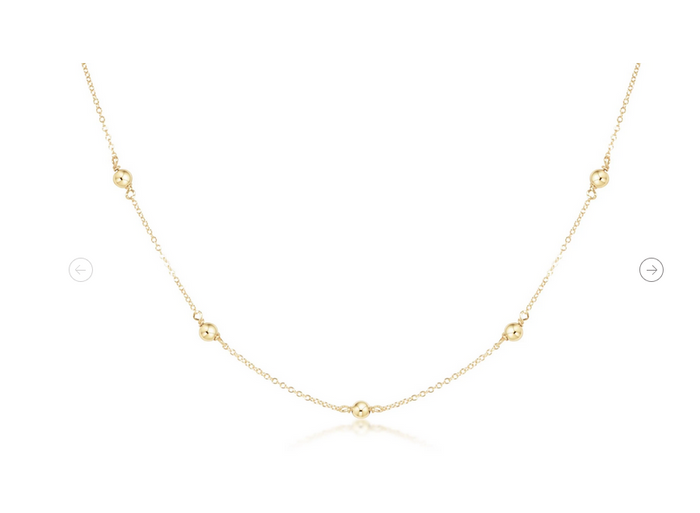 17" Choker Simplicity Chain Gold- Classic 4mm Gold