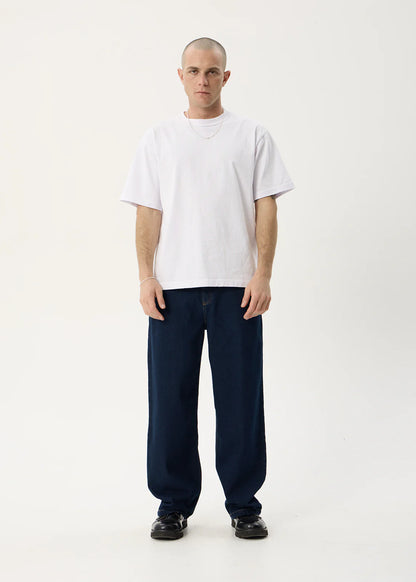 AFENDS Mens Pablo - Denim Baggy Jean - Ink