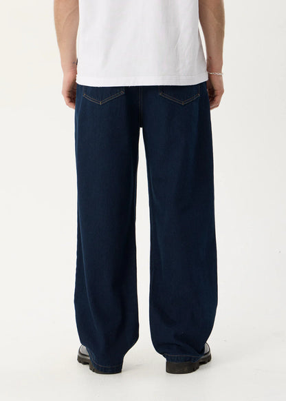 AFENDS Mens Pablo - Denim Baggy Jean - Ink