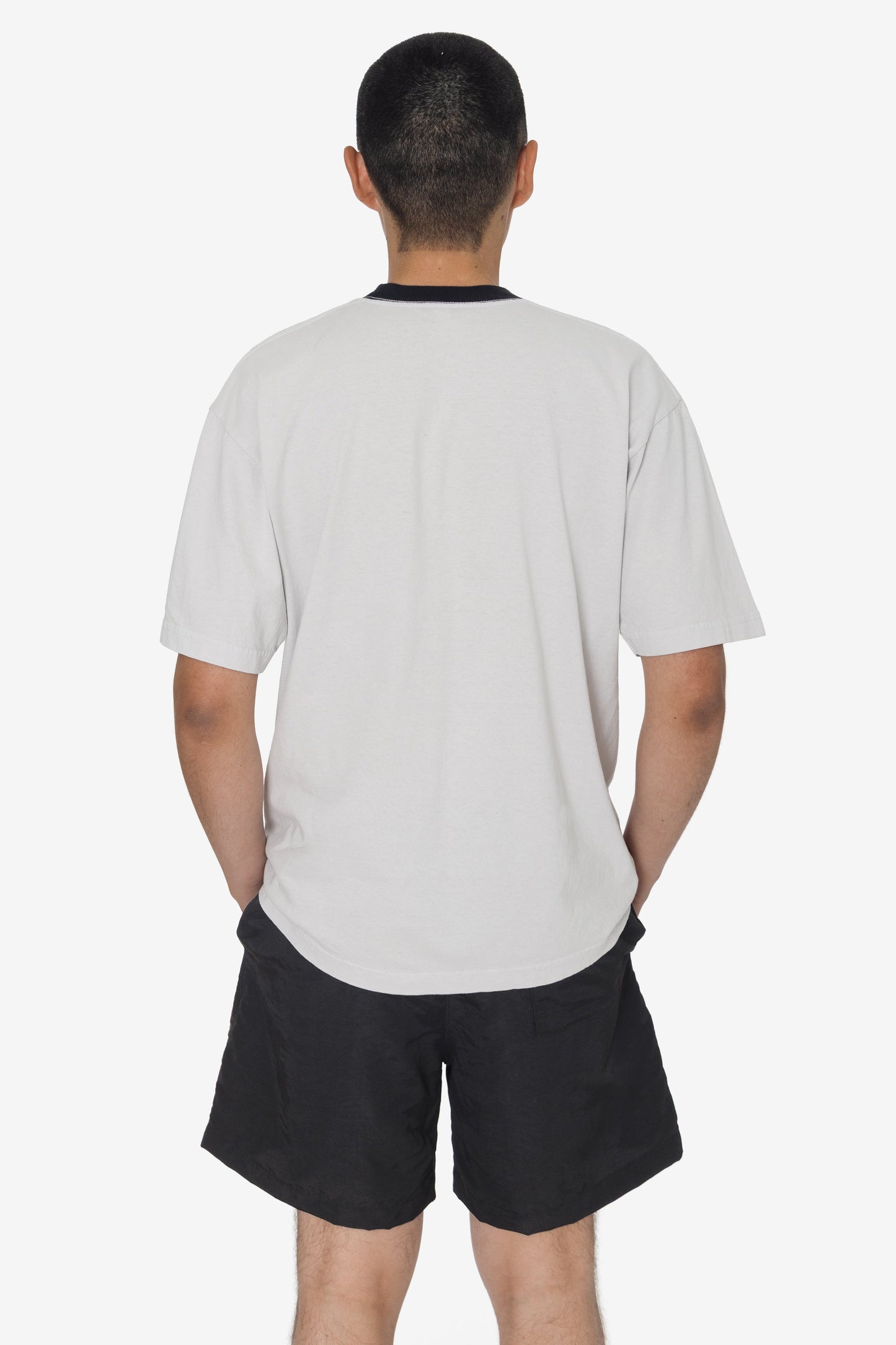 1801GDRIN - 6.5oz Garment Dye Crew Neck Ringer T-Shirt