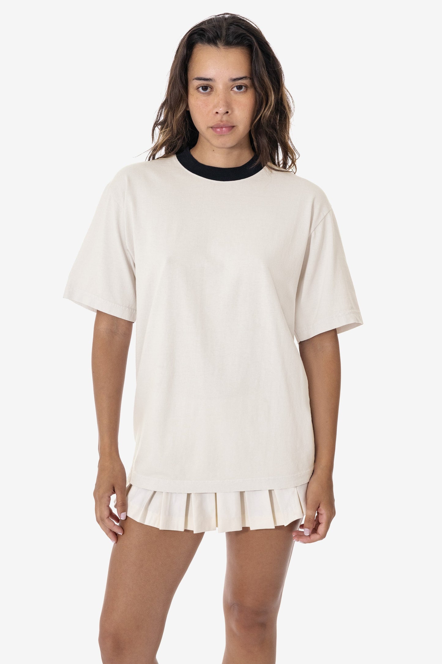 1801GDRIN - 6.5oz Garment Dye Crew Neck Ringer T-Shirt