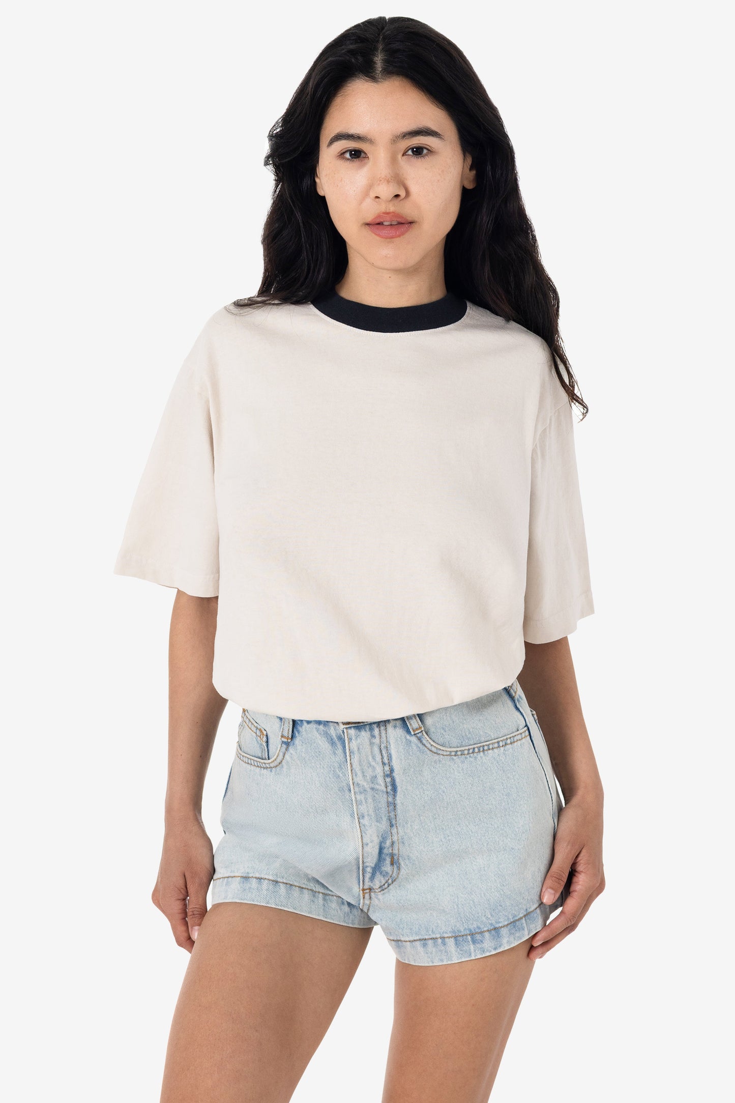 1801GDRIN - 6.5oz Garment Dye Crew Neck Ringer T-Shirt