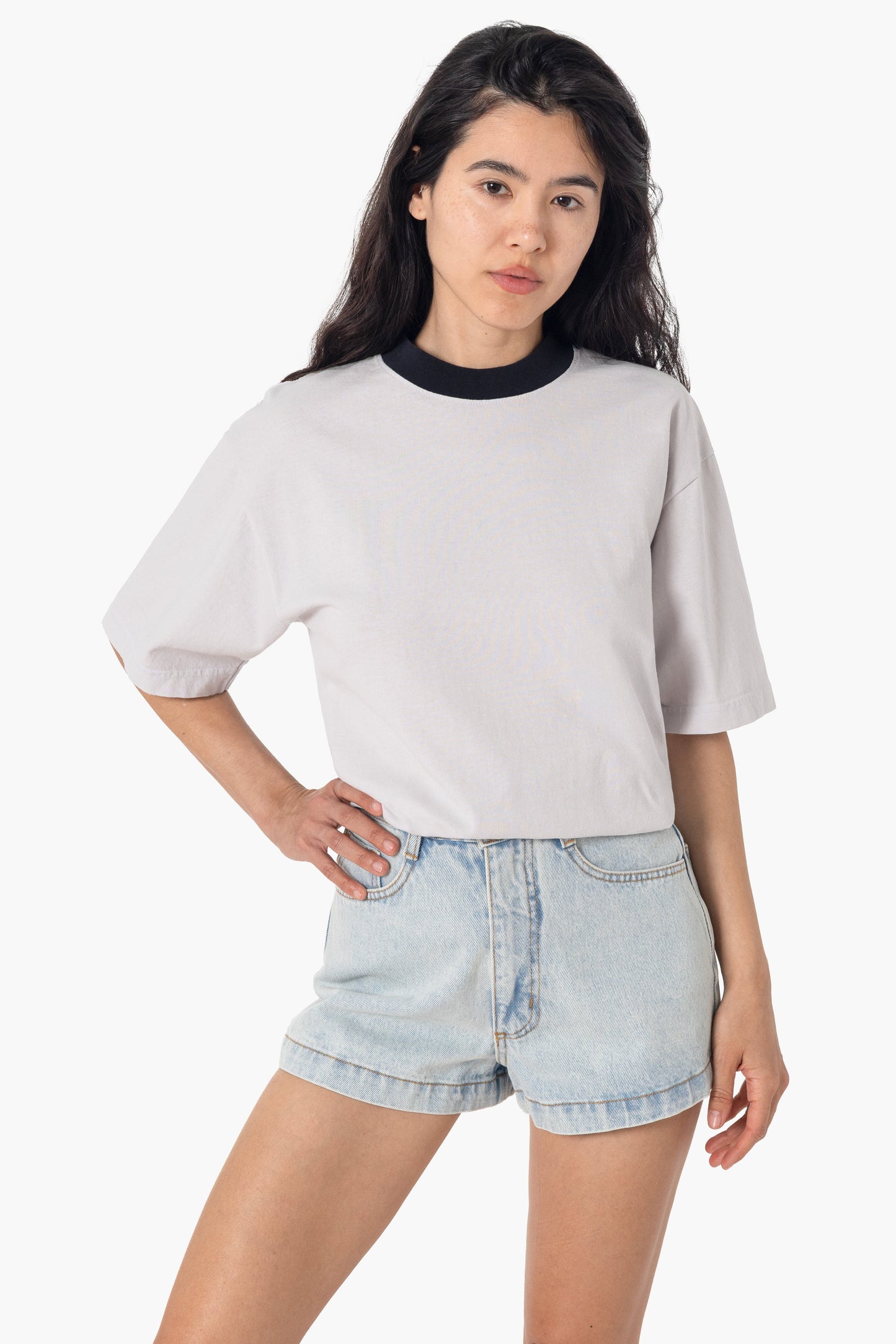 1801GDRIN - 6.5oz Garment Dye Crew Neck Ringer T-Shirt