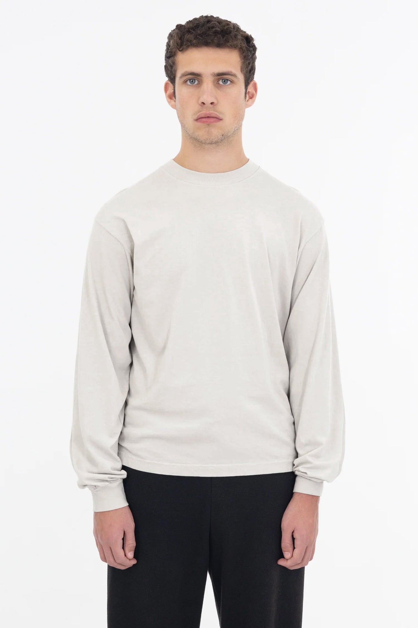 1807GD - 6.5oz Long Sleeve Garment Dye Crew Neck T-Shirt