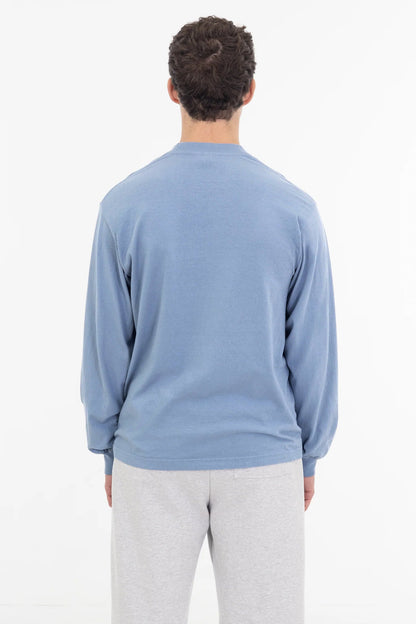 1807GD - 6.5oz Long Sleeve Garment Dye Crew Neck T-Shirt