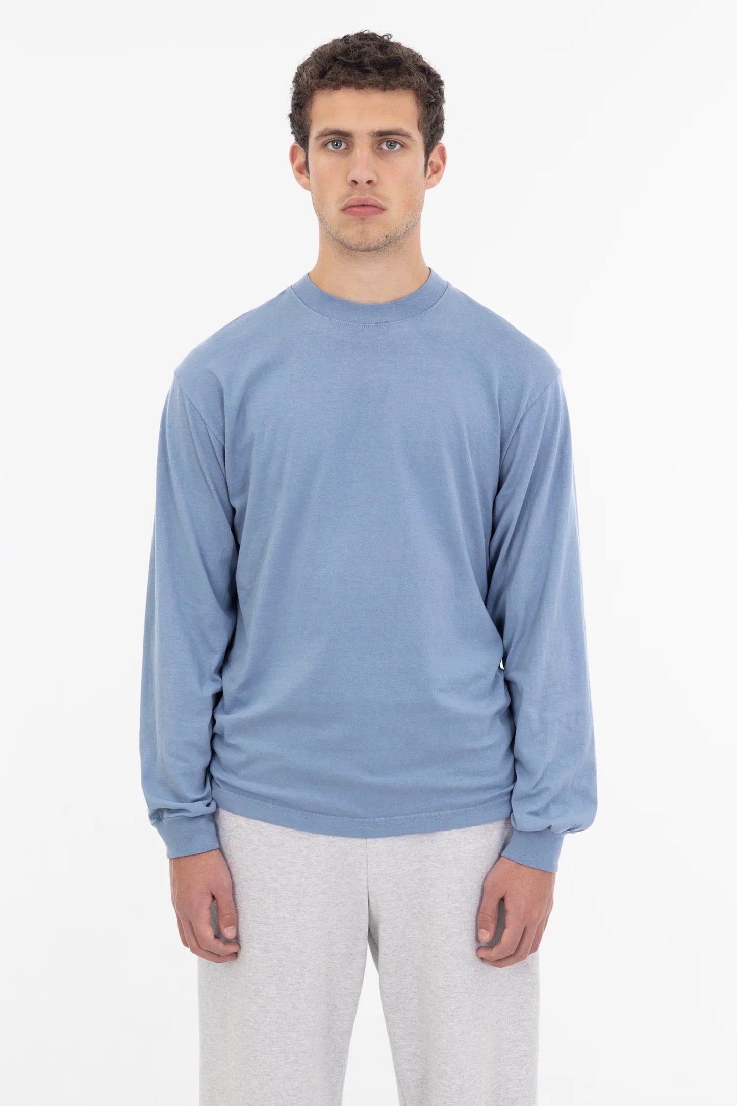 1807GD - 6.5oz Long Sleeve Garment Dye Crew Neck T-Shirt