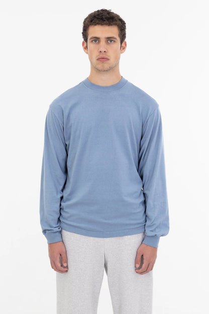 1807GD - 6.5oz Long Sleeve Garment Dye Crew Neck T-Shirt